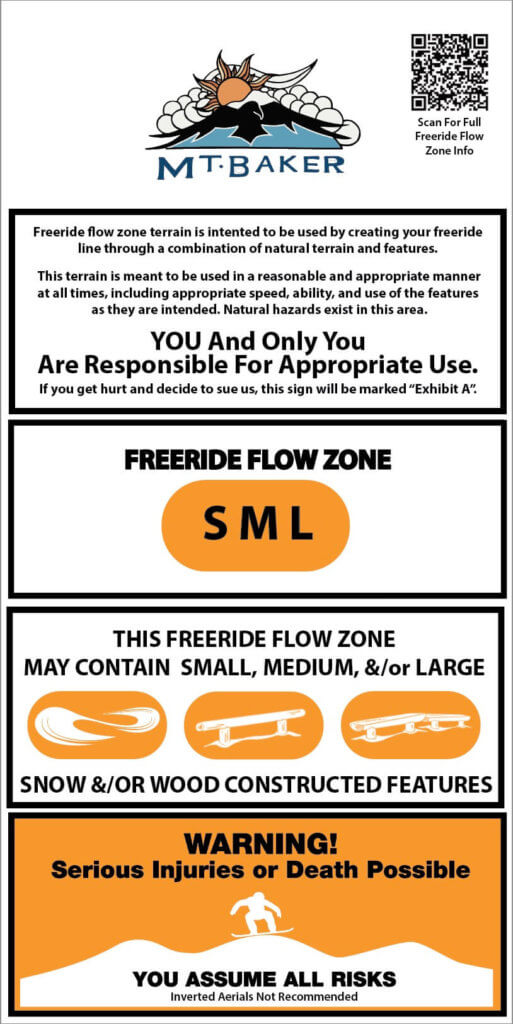 Freeride Flow Zone Sign