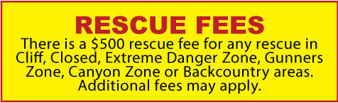 Rescue Fee Sign