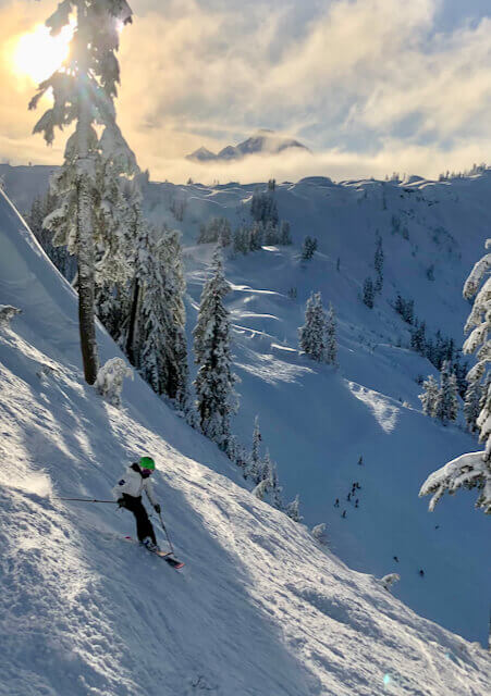 5th Grader Skiing Pan Face photo