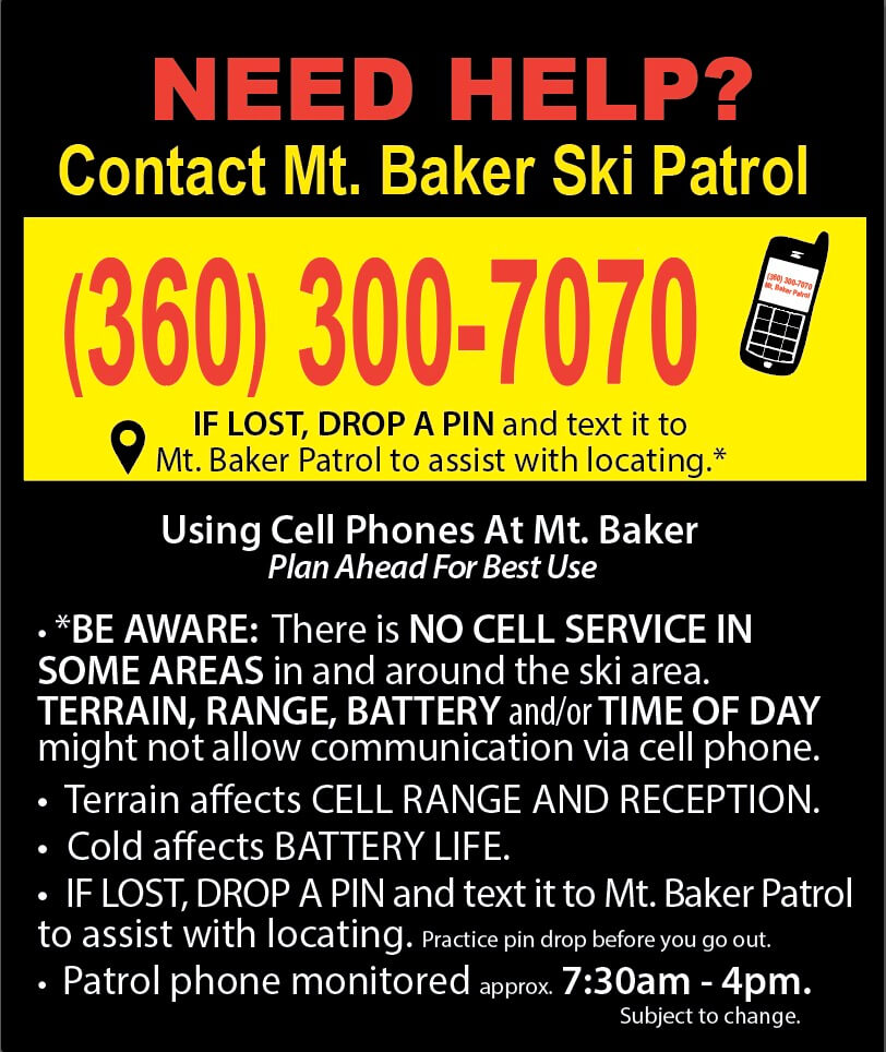 Mt. Baker Patrol Contact Info