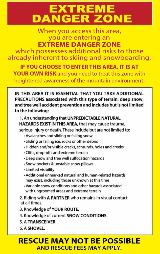 EDZ Policy Sign
