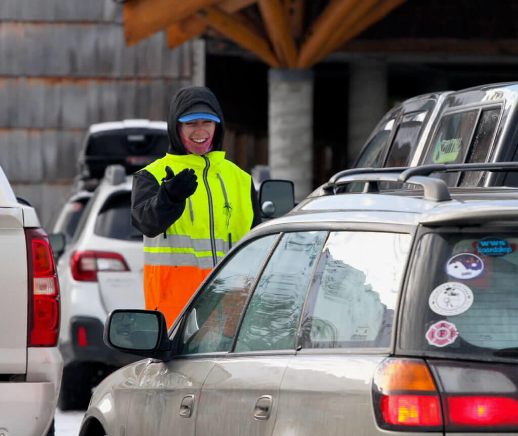 Parking at White Salmon lot